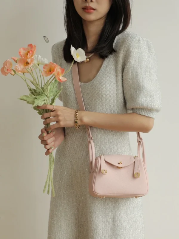 Women's Leather Soft Pillow Crossbody Bag