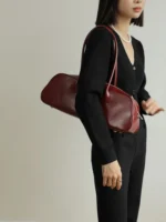 Women's Genuine Leather Bowling Bag