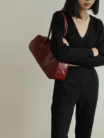 Women's Genuine Leather Bowling Bag