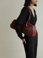 Women's Genuine Leather Bowling Bag