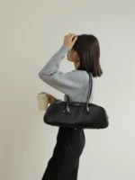 Women's Genuine Leather Bowling Bag