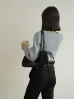 Women's Genuine Leather Bowling Bag