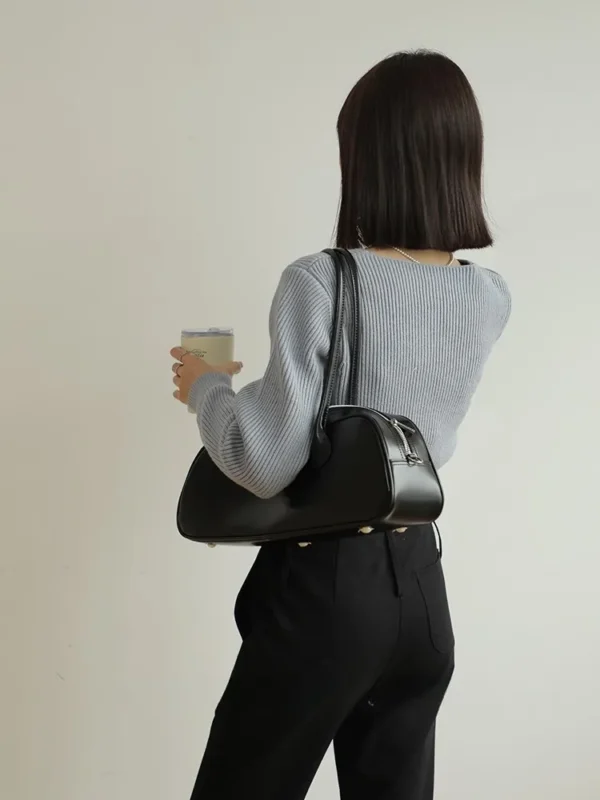 Women's Genuine Leather Bowling Bag