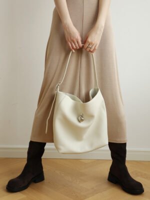 Soft Leather Slouch Hobo Bag