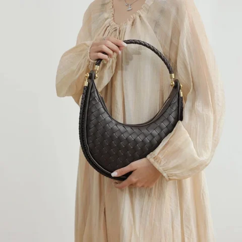 Genuine Leather Underarm Horse Saddle Bag