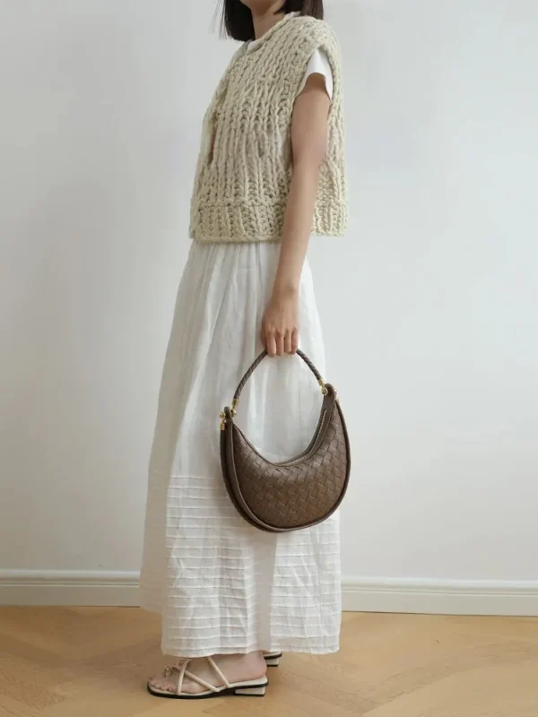 Genuine Leather Underarm Horse Saddle Bag