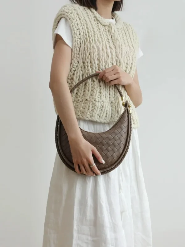Genuine Leather Underarm Horse Saddle Bag