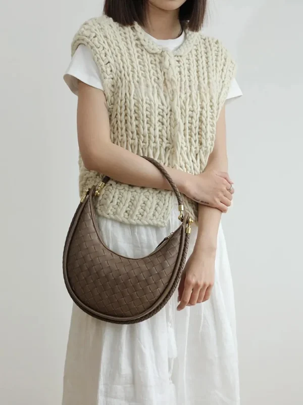 Genuine Leather Underarm Horse Saddle Bag