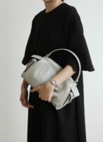 Women's Slouch Leather Boston Bag