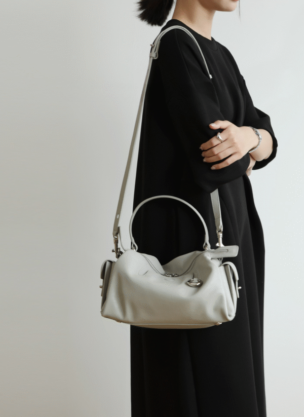 Women's Slouch Leather Boston Bag