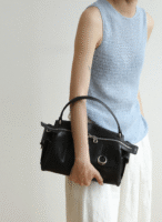 Women's Slouch Leather Boston Bag