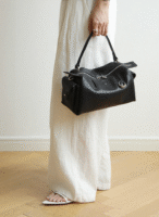 Women's Slouch Leather Boston Bag