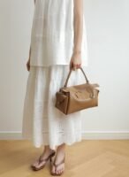 Women's Slouch Leather Boston Bag