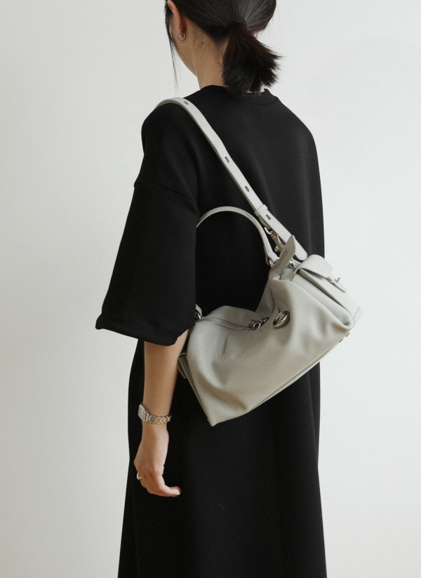 Women's Slouch Leather Boston Bag