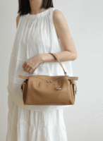 Women's Slouch Leather Boston Bag