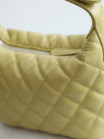 Women's Leather Mini Diamond Quilted Shoulder Bag