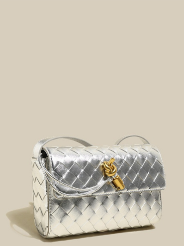 Women's Braided Leather Knotted Intrecciato Handbag - Shop All
