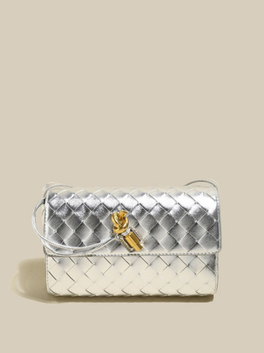 Women's Braided Leather Knotted Intrecciato Handbag - Shop All