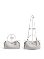 Women's Slouch Leather Boston Bag