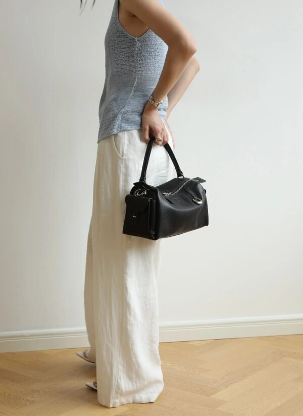 Women's Slouch Leather Boston Bag