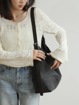 Large Canvas Tote Bag - Shoulder Bag