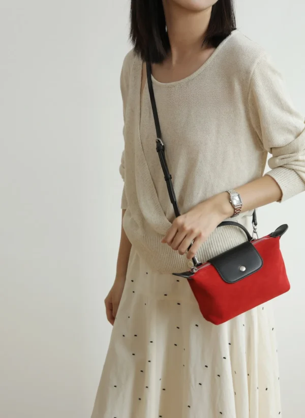 Mini Suede Cross-body Pouch Bag