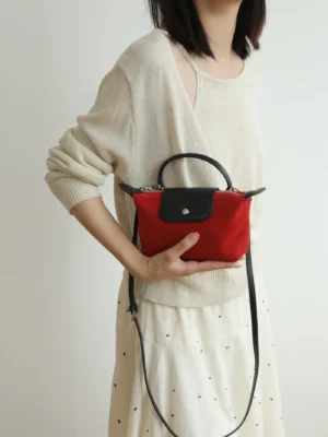 Mini Suede Cross-body Pouch Bag