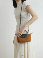 Mini Suede Cross-body Pouch Bag