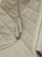 Womens Quilted Leather Shoulder Bag