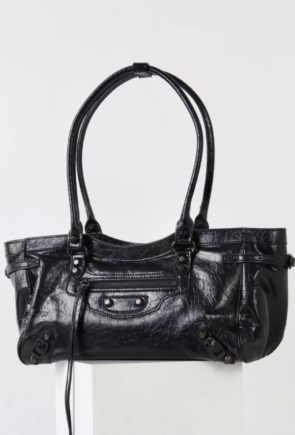 City Balenciaga Inspired Tote Bag - Black