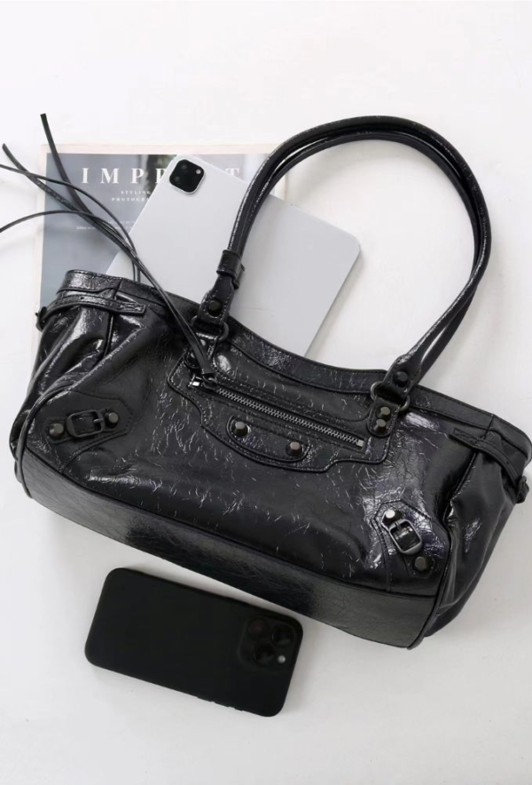 City Balenciaga Inspired Tote Bag - Black