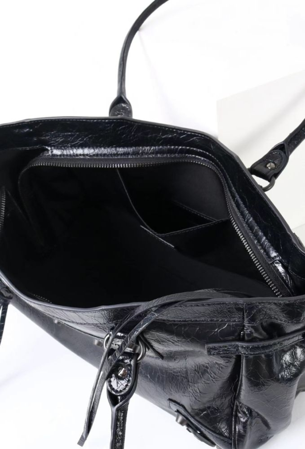 City Balenciaga Inspired Tote Bag - Black