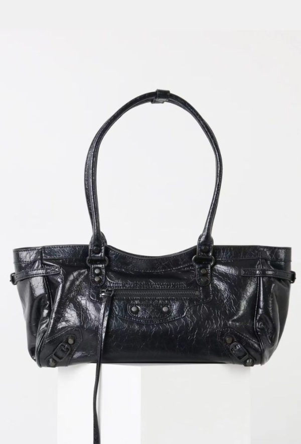 City Balenciaga Inspired Tote Bag - Black