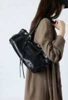 City Balenciaga Inspired Tote Bag - Black
