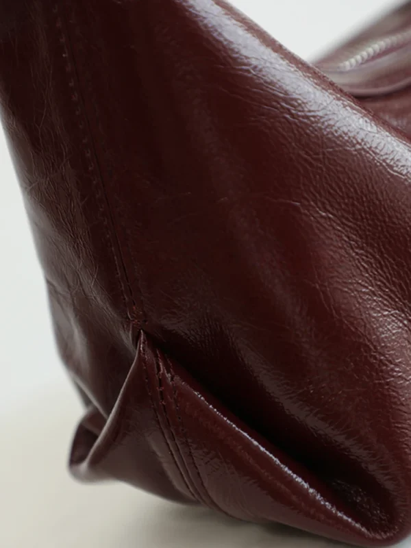 Women's Leather Half Moon Shoulder Bag