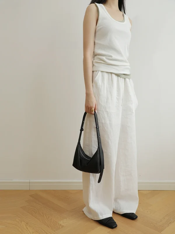 Women's Leather Half Moon Shoulder Bag