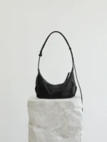 Women's Leather Half Moon Shoulder Bag
