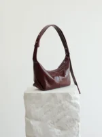 Women's Leather Half Moon Shoulder Bag