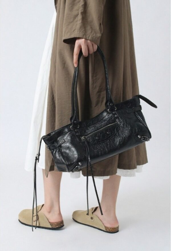 City Balenciaga Inspired Tote Bag - Black
