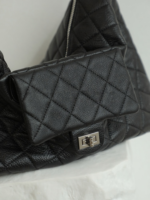 Womens Quilted Leather Shoulder Bag