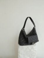 Womens Quilted Leather Shoulder Bag