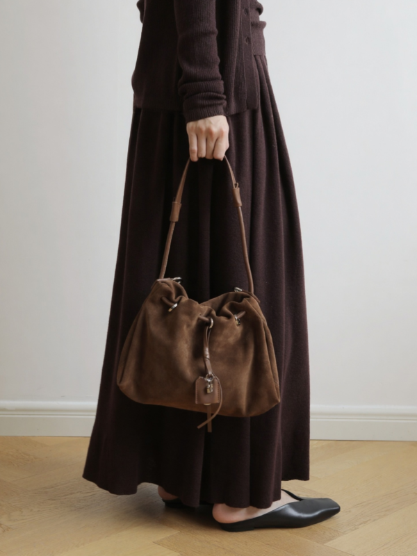 Timeless Drawstring Bucket Bag