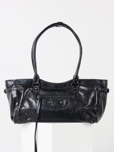 City Balenciaga Inspired Tote Bag - Black - image 1