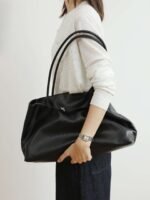 Genuine Leather Oversized Tote Bag