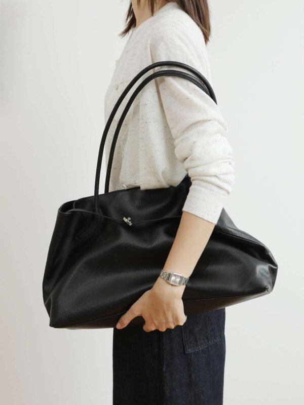 Genuine Leather Oversized Tote Bag