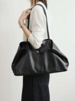 Genuine Leather Oversized Tote Bag