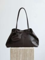 Genuine Leather Oversized Tote Bag