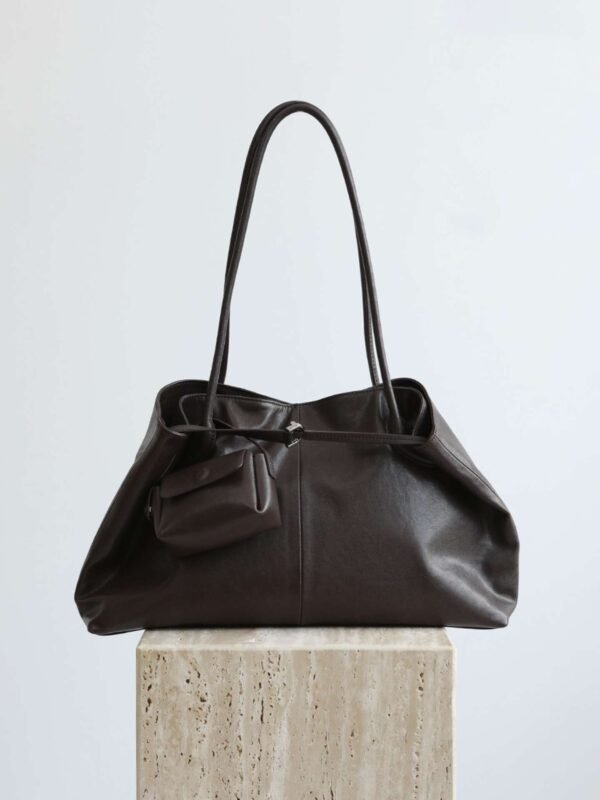 Genuine Leather Oversized Tote Bag