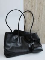 Genuine Leather Oversized Tote Bag