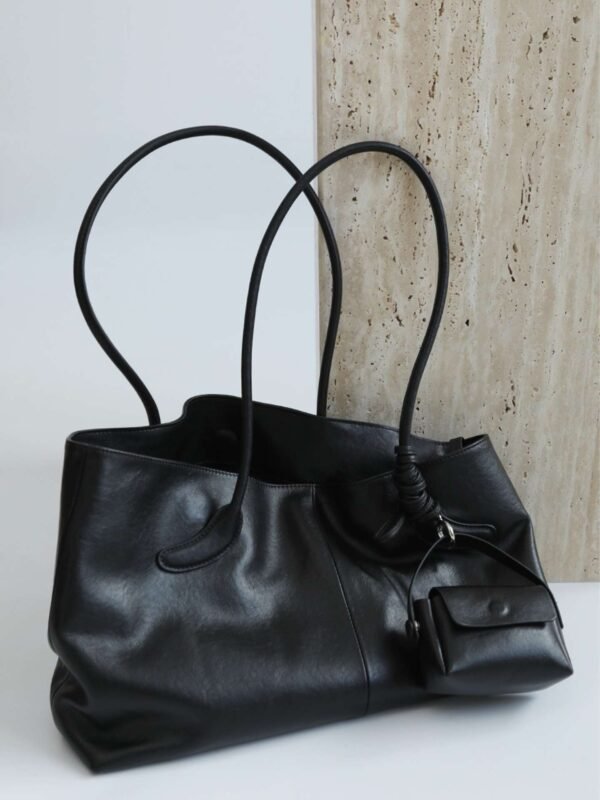 Genuine Leather Oversized Tote Bag